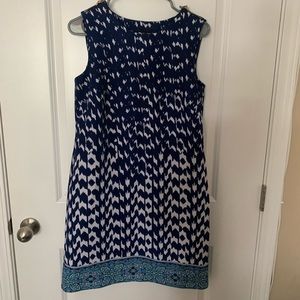 Blue asymmetrical dress